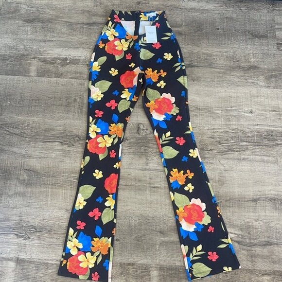 DANIELLE BERNSTEIN Scoop Front Flare Pant NWT - Picture 5 of 9